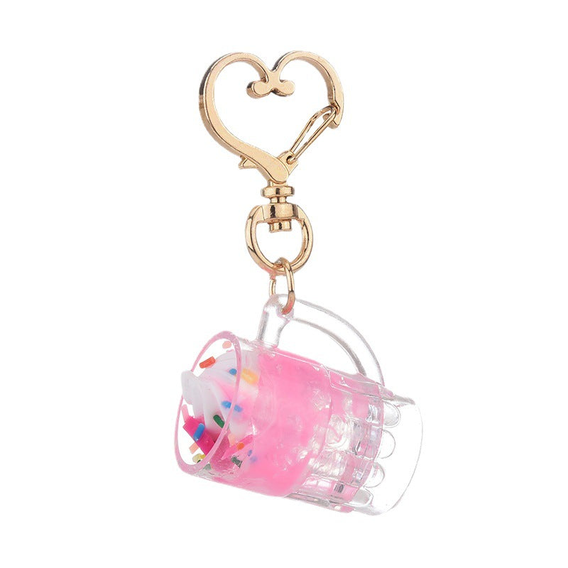 Wholesale Acrylic Simulation Fruit Ice Cream Creative Key Chain